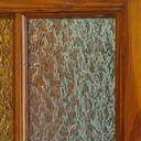 Door in solid wood with textured glass panel (H. 214 x W. 83 cm) - Right