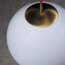 Hanging light in opaline glass (Ø 29 cm)