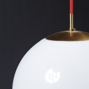 Hanging light in opaline glass (Ø 29 cm)