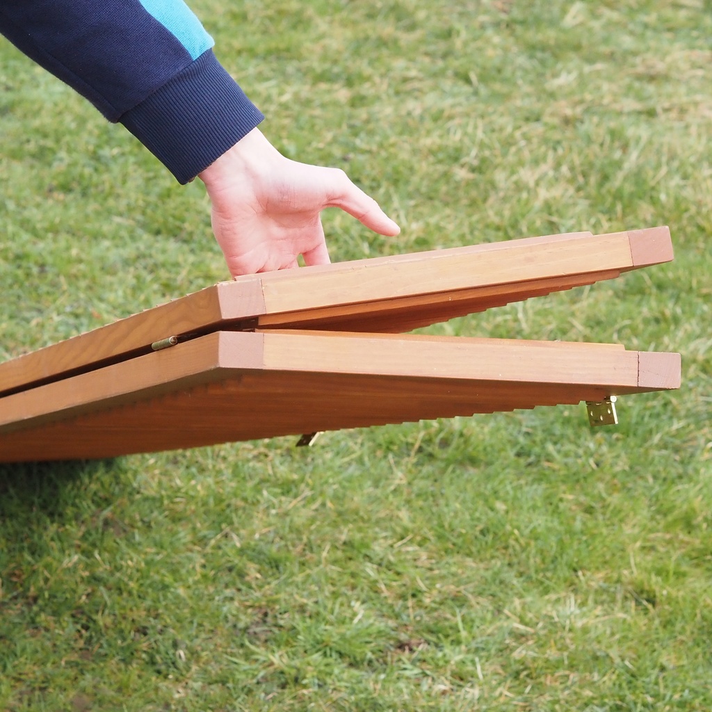 Double wooden shutter (H. 216,5 cm x W. 72 cm)