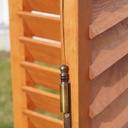 Double wooden shutter (H. 250,5 cm x W. 61,4 cm)