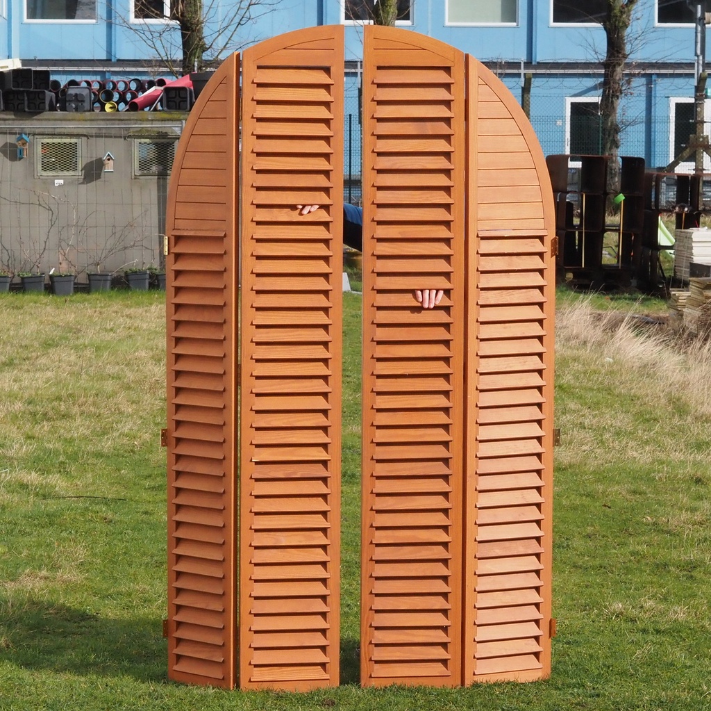 Quadruple wooden shutter (H. 216,5 cm x W. 132,8 cm)