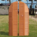 Quadruple wooden shutter (H. 216,5 cm x W. 132,8 cm)