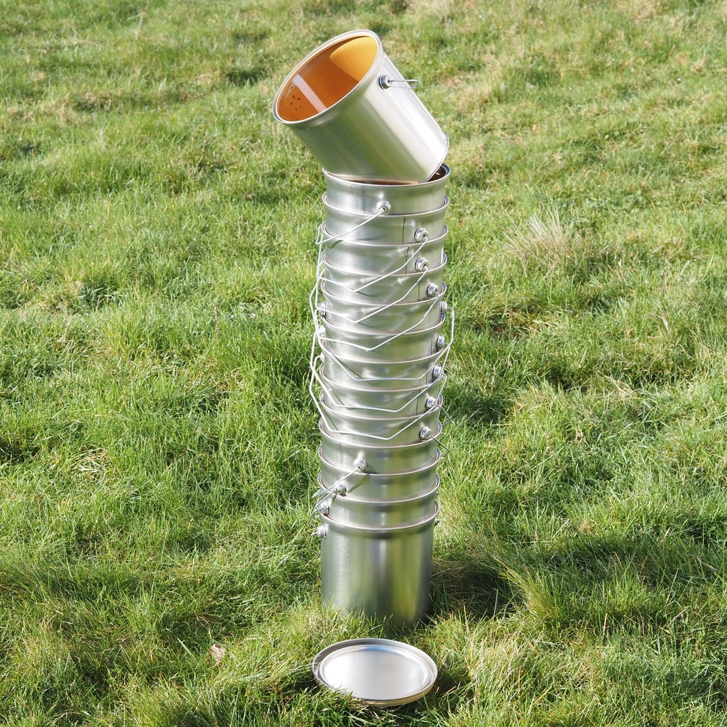 Paint can in tinplate with lid