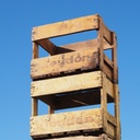 Wooden crate 'Meudon' from the Brasserie de la Marine (ca. 1960)