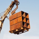 Ceiling modules in corten steel from CCN building (ca. 1974)