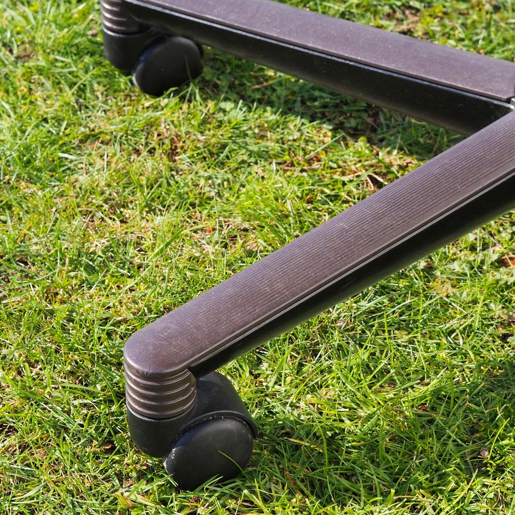 Swivel office chair 'FS 211/8' by Klaus Franck & Werner Sauer for Wilkhahn (ca. 1980) - Grey/Dark grey