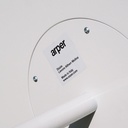 Stackable chair in plywood and lacquered steel