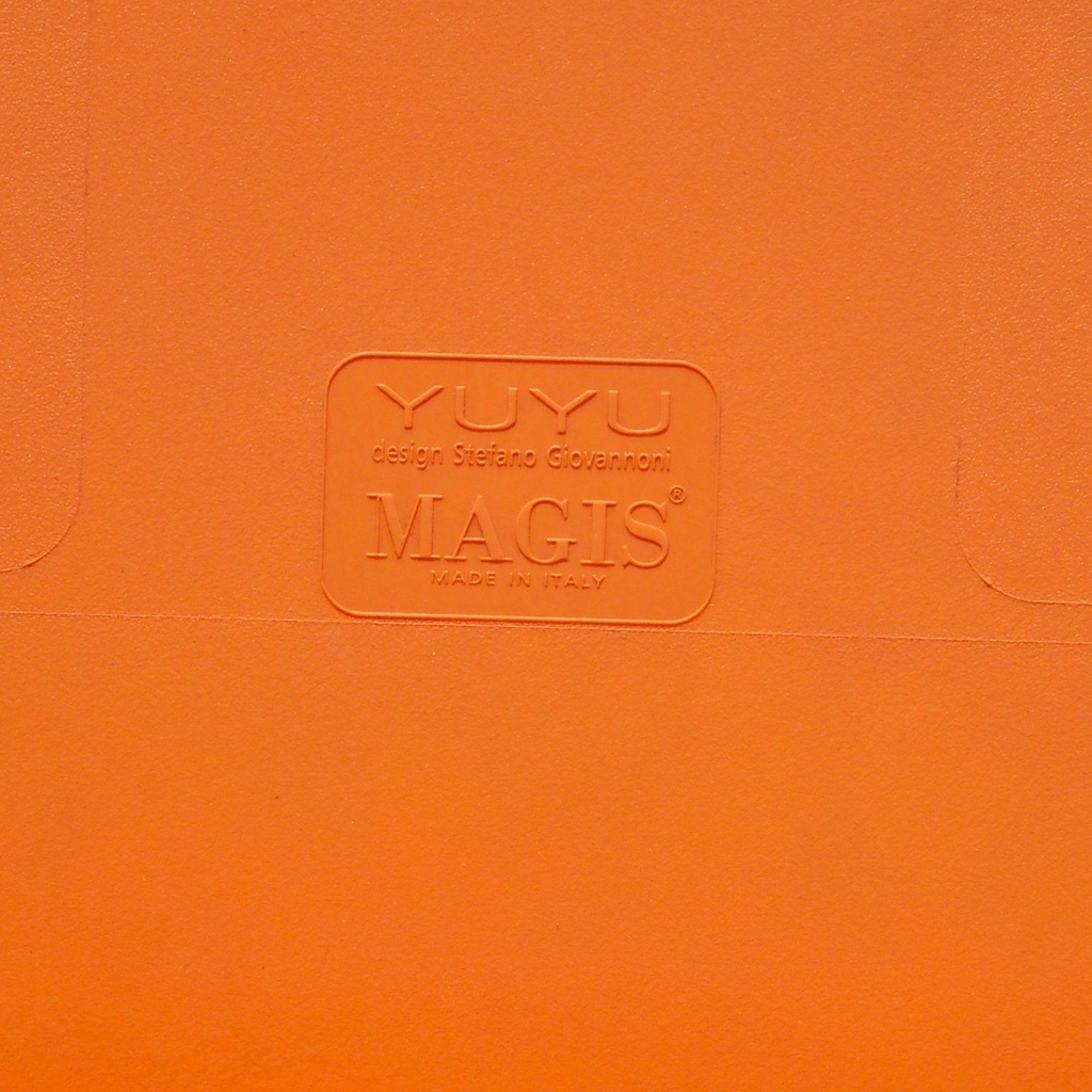 Stackable stool 'Yuyu' by Stefano Giovannoni for Magis (ca. 2000) - Orange