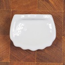 Soap holder in glazed porcelain