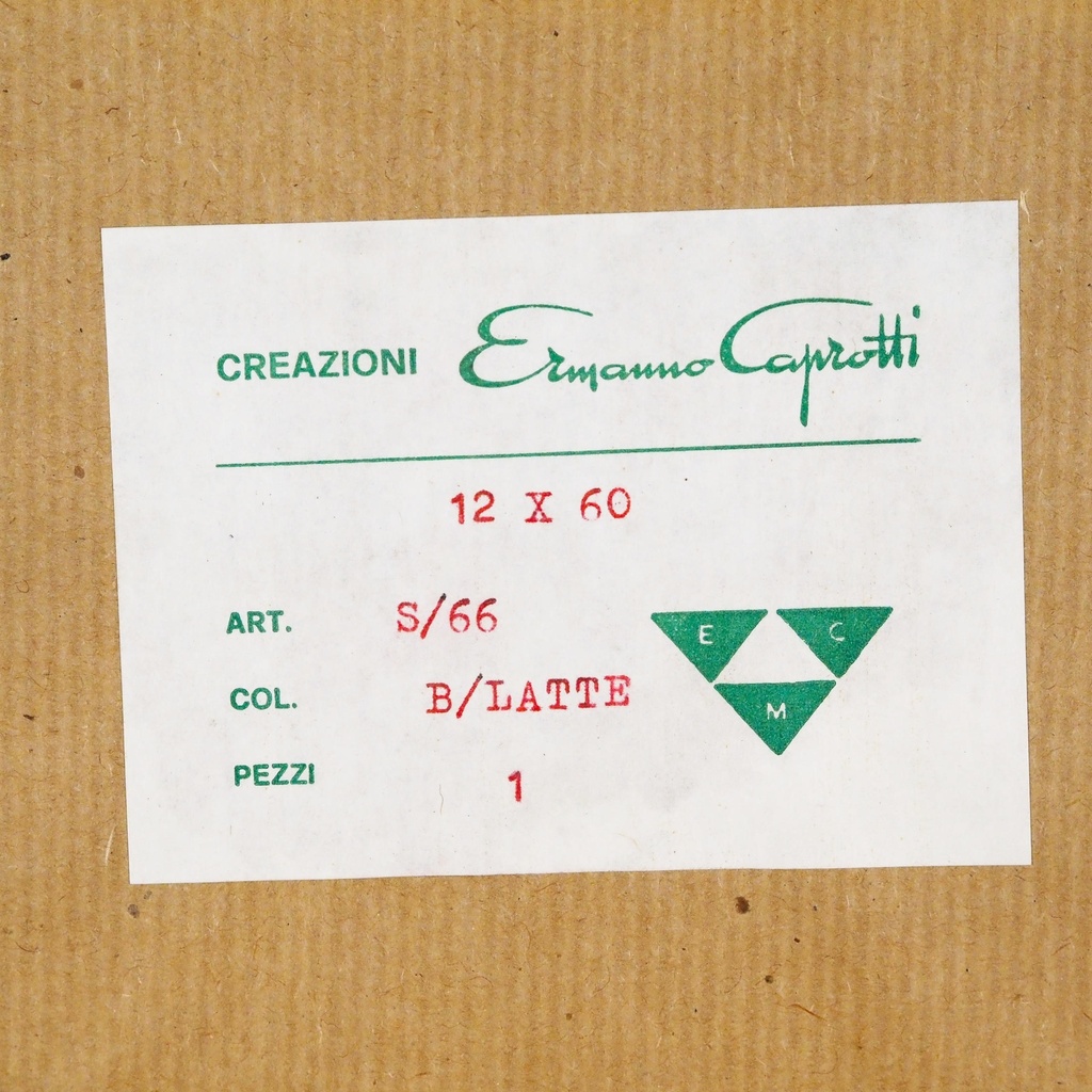 Bathroom shelf in opaline glass by Studio Caprotti