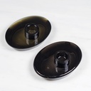 Soap holder in glazed porcelain