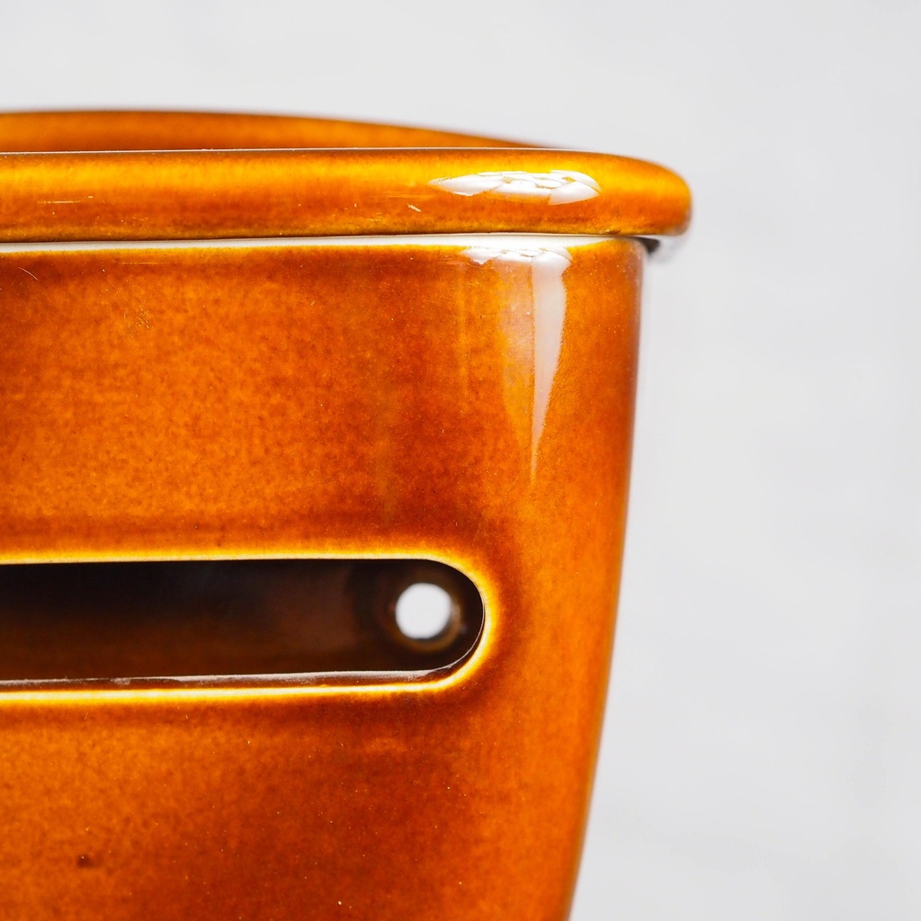 Paper dispenser in glazed porcelain