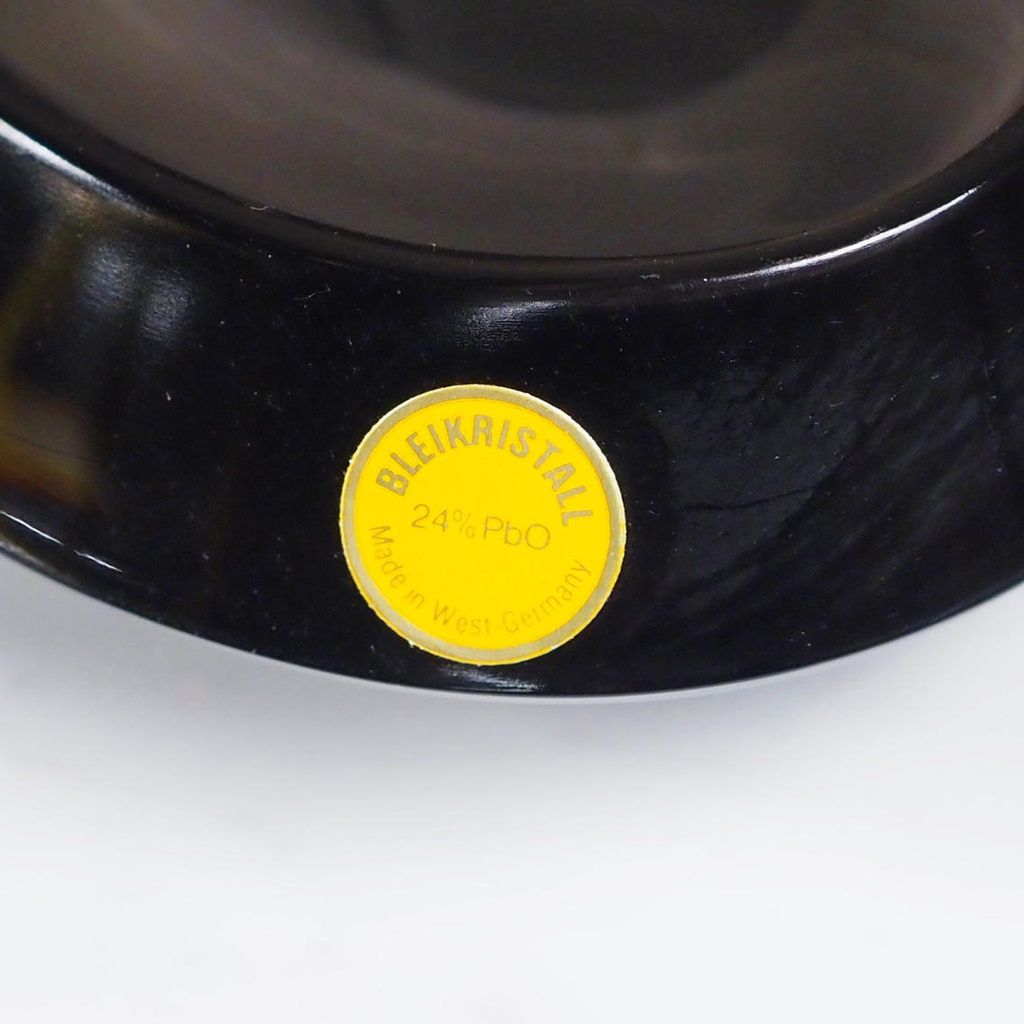 Soap dish 'Omega' in smoked crystal by Turk+Bolte