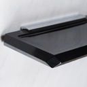 Bathroom wall shelf in smoked pressed glass by Inda - Opaque black