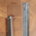 Swivel towel rail in stainless steel