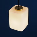 Hanging light 'Tom' in opaline glass
