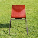 Stackable chair in Pagwood by Thur-op-seat