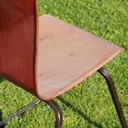 Stackable chair in Pagwood by Thur-op-seat