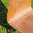 Stackable chair in Pagwood by Thur-op-seat