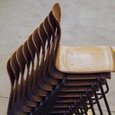 Stackable chair in Pagwood by Thur-op-seat