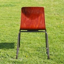 Stackable chair in Pagwood by Thur-op-seat