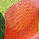 Stackable chair in Pagwood by Thur-op-seat