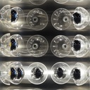 Large curved standing lamp 'Modulo Concavo' by Kimak