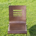 Stackable chair in Pagwood by Thur-op-seat