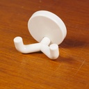 Large wall soap holder in smoked pressed glass by Inda