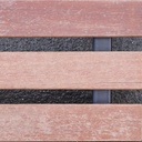 Wall mounted bench in steel and solid wood (L. 100 cm)