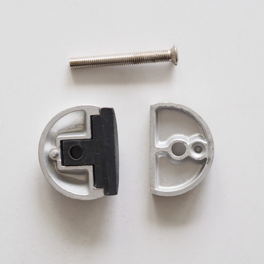 Door stop in aluminium with spacer by KWS