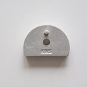 Door stop in aluminium with spacer by KWS