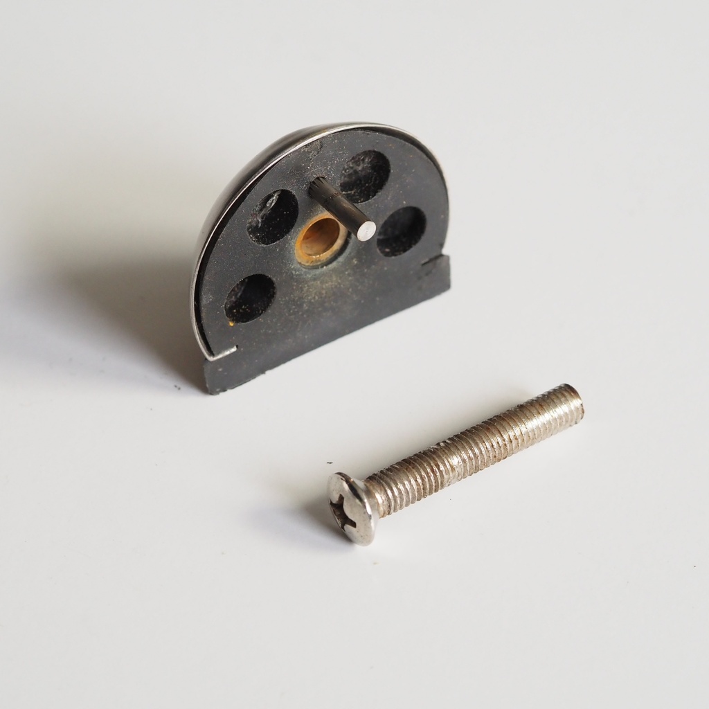 Door stop with stainless steel plate