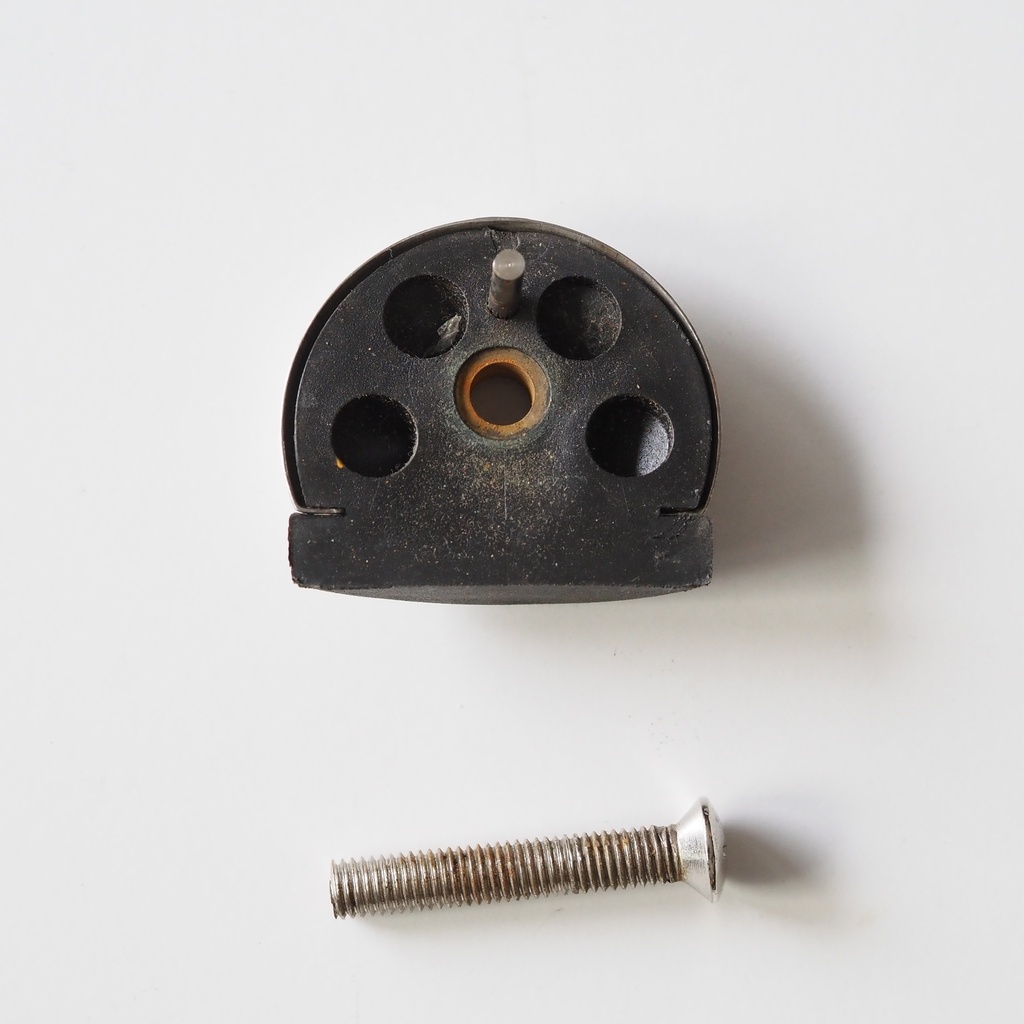 Door stop with stainless steel plate