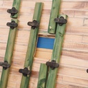 Gymnasium flooring panel in varnished solid beech (222 x 122 cm) - Sold per panel