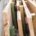 Gymnasium panel in varnished solid beech (222 x 122 cm) - Available only in our physical shop