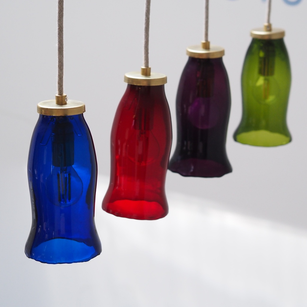 Hanging light 'Tilda' in opaline glass (various colors)