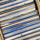 Box of 24 glazed terracotta wall tiles by Emery&Cie (15 x 15 cm) - Cobalt blue