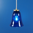 Hanging light 'Isaach' in opaline glass (various colors)