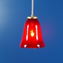 Hanging light 'Isaach' in opaline glass (various colors)
