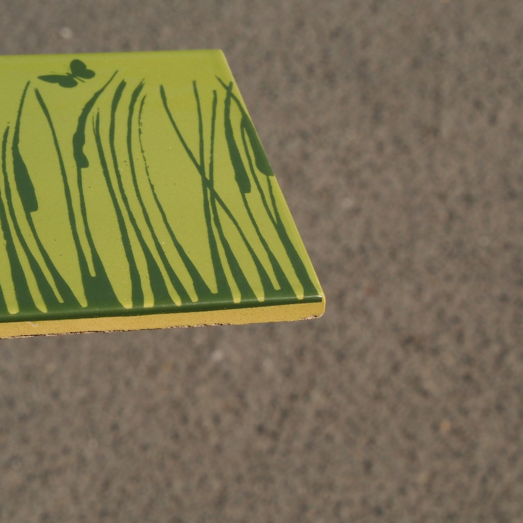 Box of 24 glazed terracotta wall tiles by Emery&Cie (15 x 15 cm) - Cobalt blue