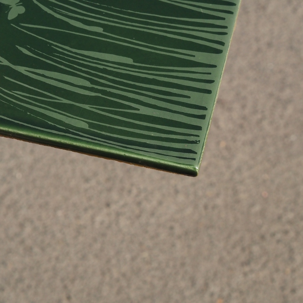 Box of 24 glazed terracotta wall tiles by Emery&Cie (15 x 15 cm) - Cobalt blue