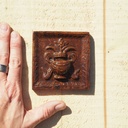 Handpainted glazed terracotta tile from the workshop of Agnès Emery (various sizes) - Only available in our physical shop