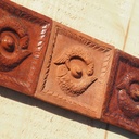 Box of 24 glazed terracotta wall tiles by Emery&Cie (15 x 15 cm) - Cobalt blue