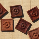 Box of 24 glazed terracotta wall tiles by Emery&Cie (15 x 15 cm) - Cobalt blue