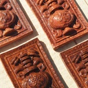 Box of 24 glazed terracotta wall tiles by Emery&Cie (15 x 15 cm) - Cobalt blue