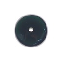 Glass cabinet knob with rosette by Emery&Cie (⌀ 4,5 cm) - Dark green