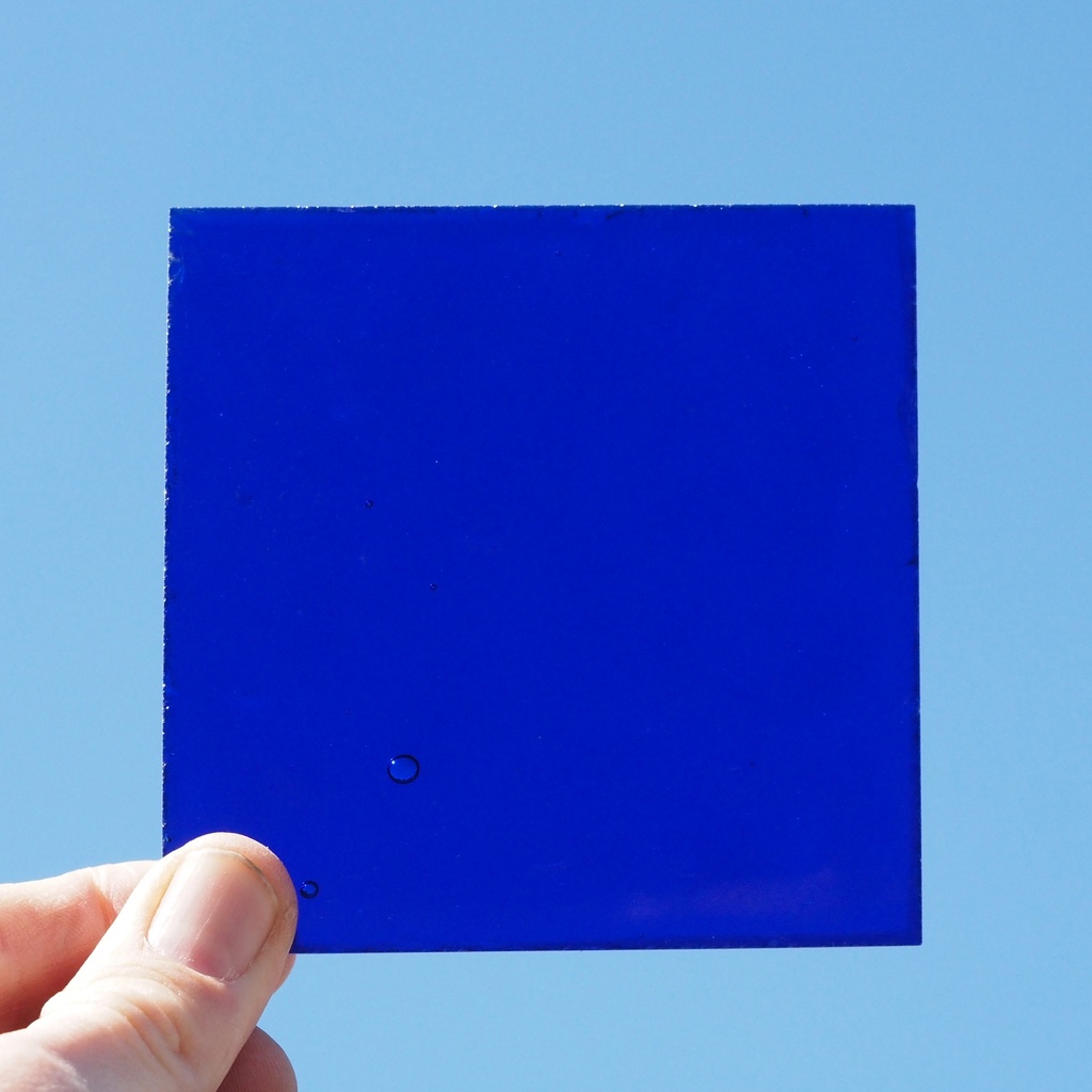 Handpainted glazed terracotta tile from the workshop of Agnès Emery (various sizes) - Only available in our physical shop