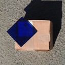 Handpainted glazed terracotta tile from the workshop of Agnès Emery (various sizes) - Only available in our physical shop